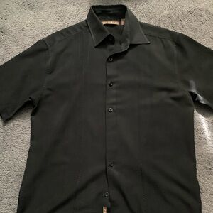 Cubevera Men's Black Short Sleeve Shirt